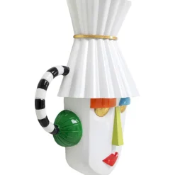 Objet mural Mesquerade blanc 37x41cm