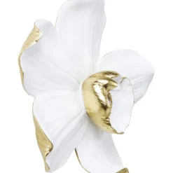 Objet mural Orchid blanc 24x25cm