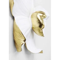 Objet mural Orchid blanc 24x25cm