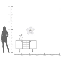Objet mural Orchid blanc 54cm