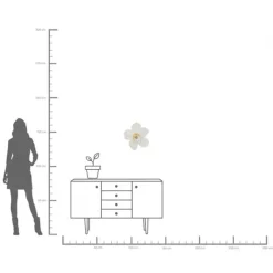 Objet mural Orchid blanc 44