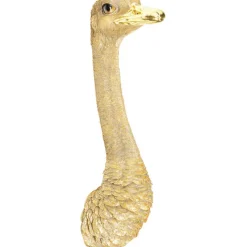 Objet mural Ostrich doré 19x72cm