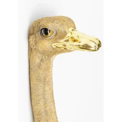Objet mural Ostrich doré 19x72cm