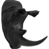 Objet mural Rhino Head antique noir 22x43cm