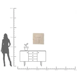 Objet mural Soft Face 60cm