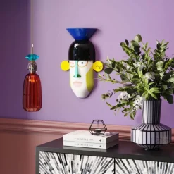 Objet mural Wink noir 28x48cm