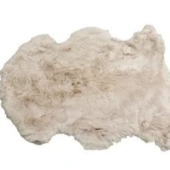 Peau de mouton Heidi gris 65x85cm