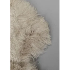 Peau de mouton Heidi gris 65x85cm