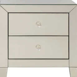 Petite commode Luxury Pearl 2-tiroirs