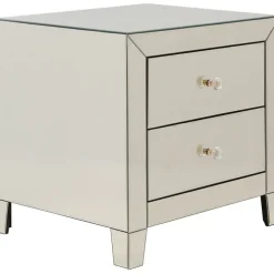 Petite commode Luxury Pearl 2-tiroirs