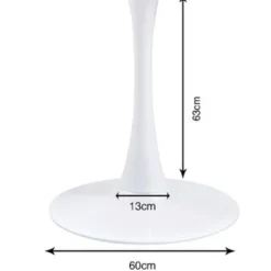 piètement de table Schickeria blanc Ø110cm