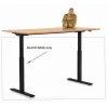Piètement de table Tavola Office Smart noir