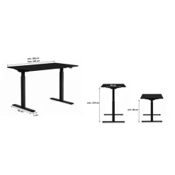Piètement de table Tavola Office Smart noir