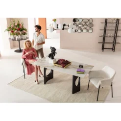 Piètement de table Tavola Oho noir (2/Set)