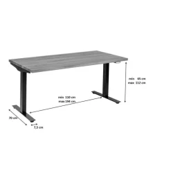 Piètement de table Tavola Office noir