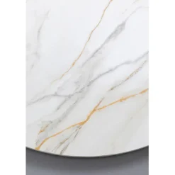 Plateau de table Invitation rond Ceramic blanc Ø9