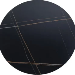 Plateau de table Invitation rond Ceramic noir Ø120