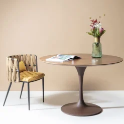 Plateau de table Invitation rond noyer Ø120cm