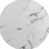 plateau de table Schickeria marbre blanc Ø110