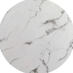 plateau de table Schickeria marbre blanc Ø110