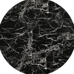 plateau de table Schickeria marbre noir Ø110c
