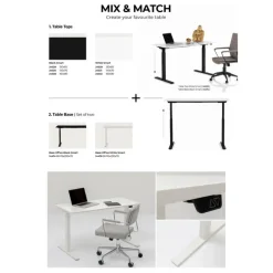 Plateau de table Tavola Smart blanc 160x80