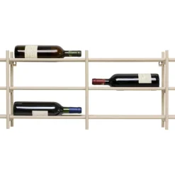Porte-bouteilles Cape Town greige 80x34cm