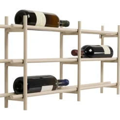 Porte-bouteilles Cape Town greige 80x34cm