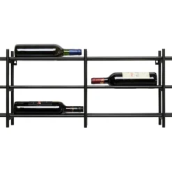 Porte-bouteilles Cape Town noir 80x34cm