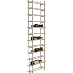 Porte-bouteilles Cape Town gris clair 45x136cm