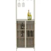 Porte-bouteilles Porto Bar greige 60x170cm