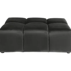 Pouf Belami velours gris