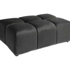 Pouf Belami velours gris