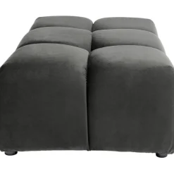Pouf Belami velours gris