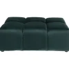 Pouf Belami velours vert foncé