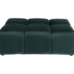 Pouf Belami velours vert foncé