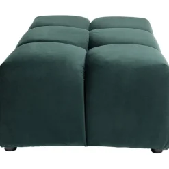 Pouf Belami velours vert foncé