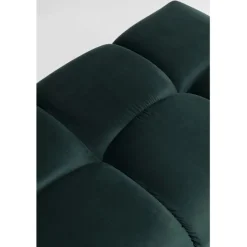 Pouf Belami velours vert foncé