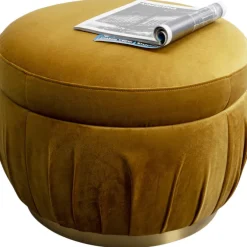 Pouf Nube jaune Ø56cm