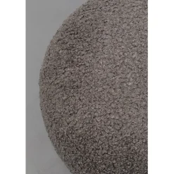 Pouf Pebble bouclé gris 81cm