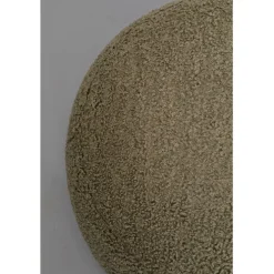 Pouf Pebble bouclé vert olive 81cm