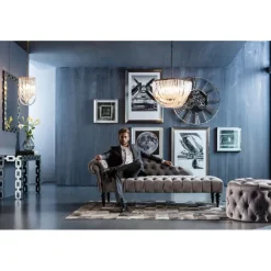Recamière Desire gris argenté