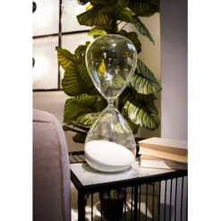 Sablier Timer blanc 45cm