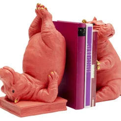 Serre-livres Hippo fuchsia (2/set)