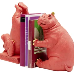 Serre-livres Hippo fuchsia (2/set)