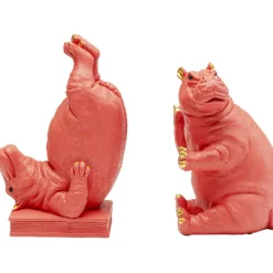 Serre-livres Hippo fuchsia (2/set)