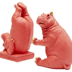 Serre-livres Hippo fuchsia (2/set)