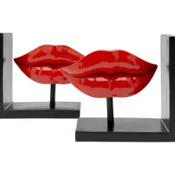 Serre-livres Lips rouge (2/Set)