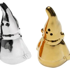 Set sel et poivre Gnome argenté-doré (2/Set)