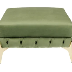 Stool Bellissima velours vert 80cm